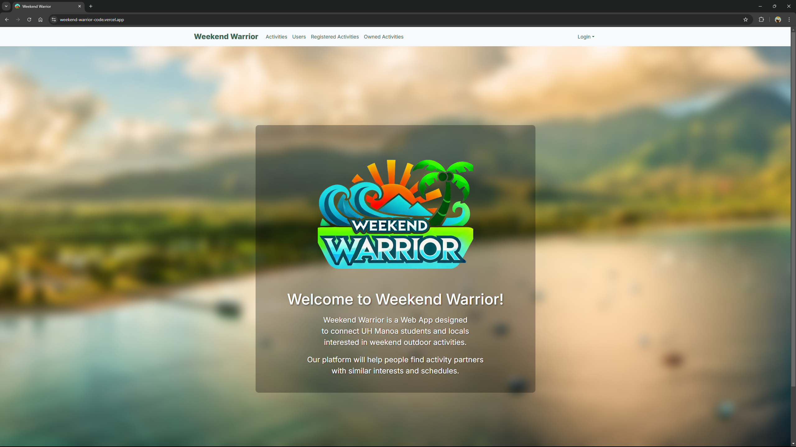 Landing Page Screenshot